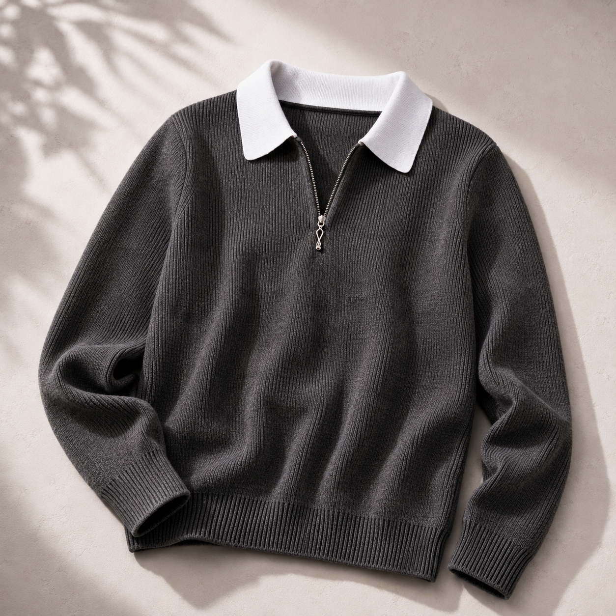 Steinvor | Struktureret Sweater med Krave