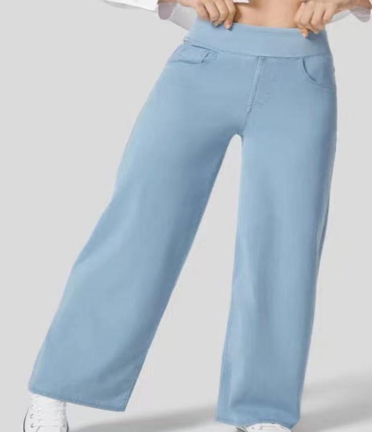 Arielle - højtaljede jeans med brede ben