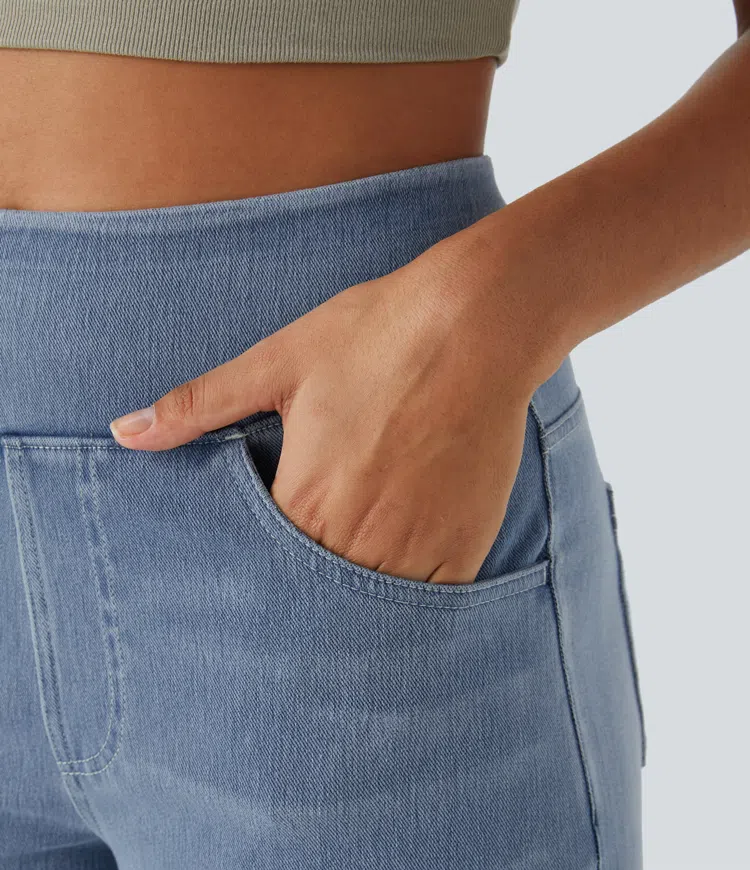 Arielle - højtaljede jeans med brede ben