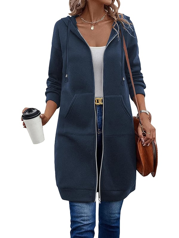 Mariah | Zip-Up Hoodie med Langærmet Design