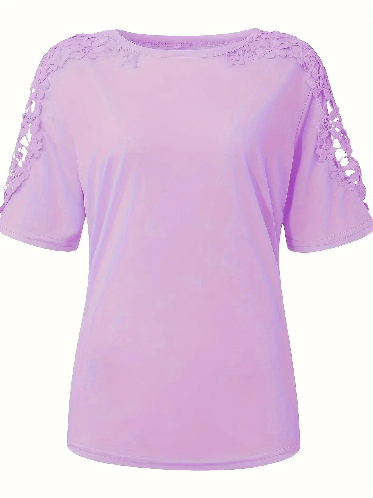 Ylfrun | Elegant Sommer Kortærmet T-shirt Med Lange Ærmer
