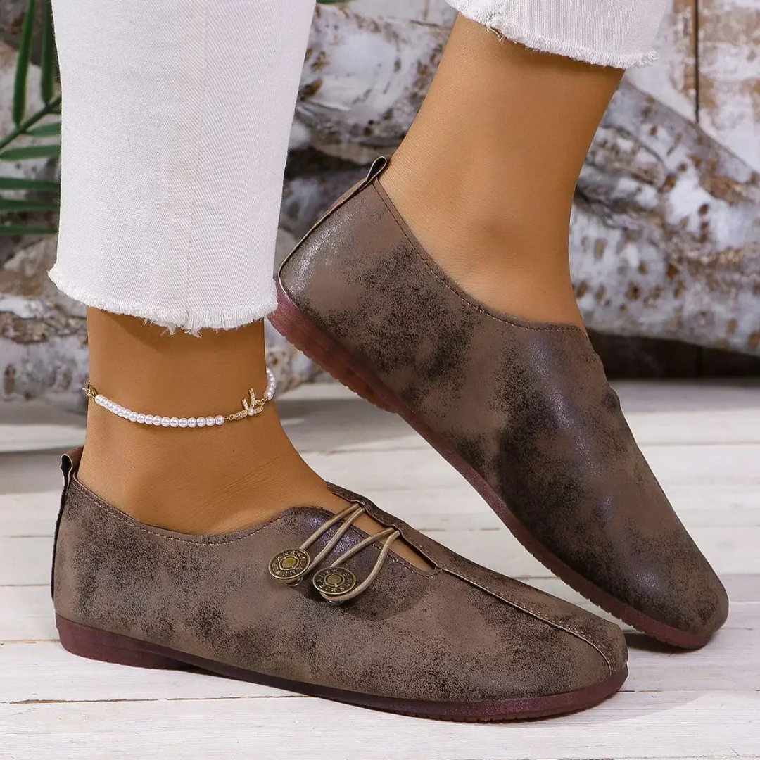 Aliisa | Bløde Ruskindsloafers