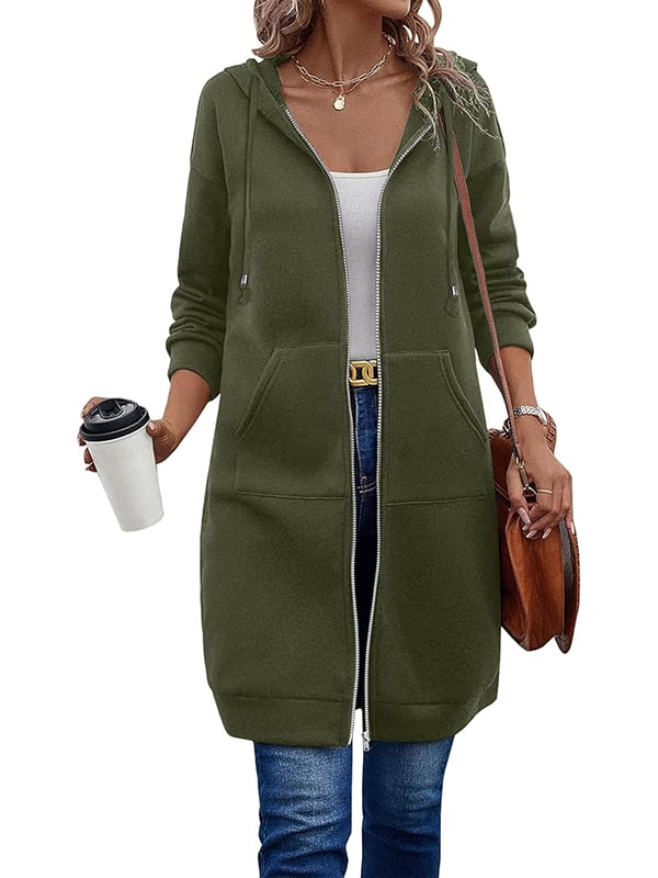 Mariah | Zip-Up Hoodie med Langærmet Design
