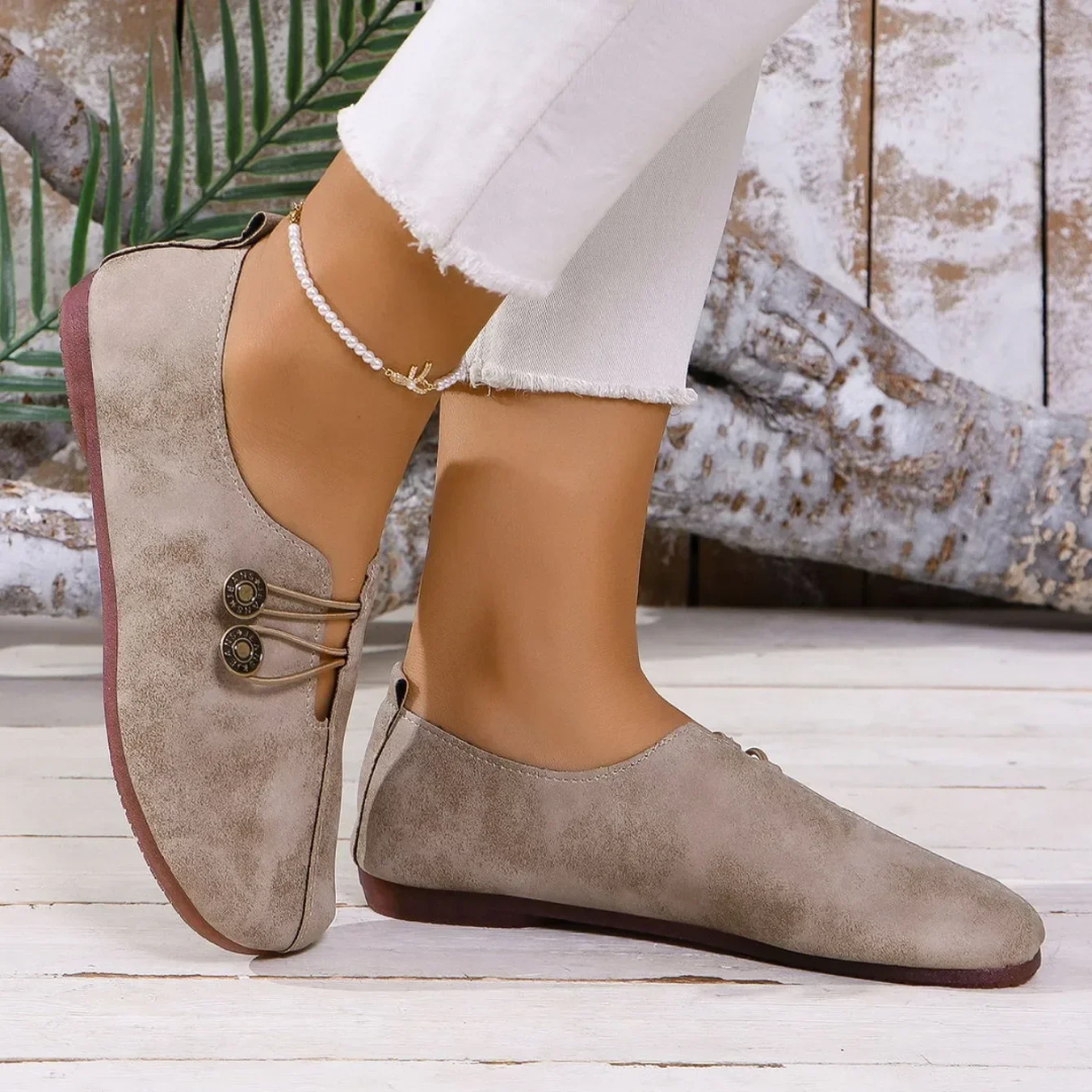 Aliisa | Bløde Ruskindsloafers