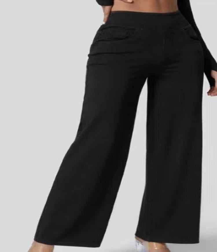 Arielle - højtaljede jeans med brede ben