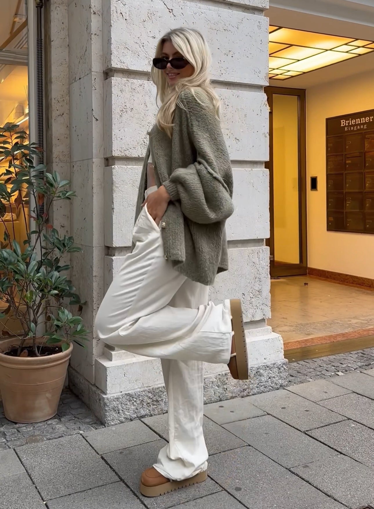 Amandine | Lang strikjakke