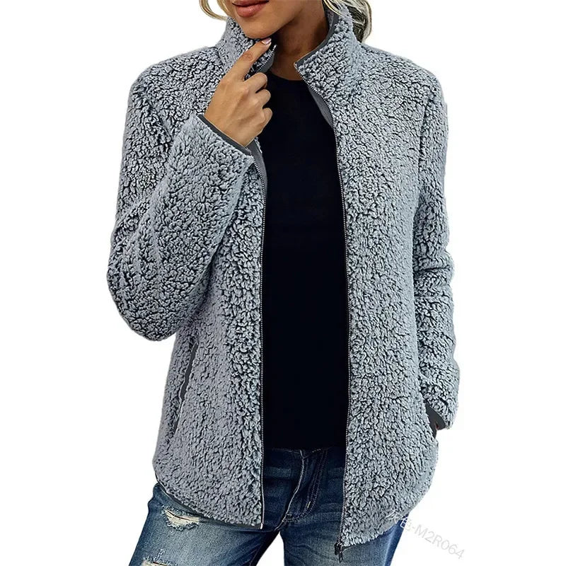 Fiona | Elegant Casual Fleece Jakke