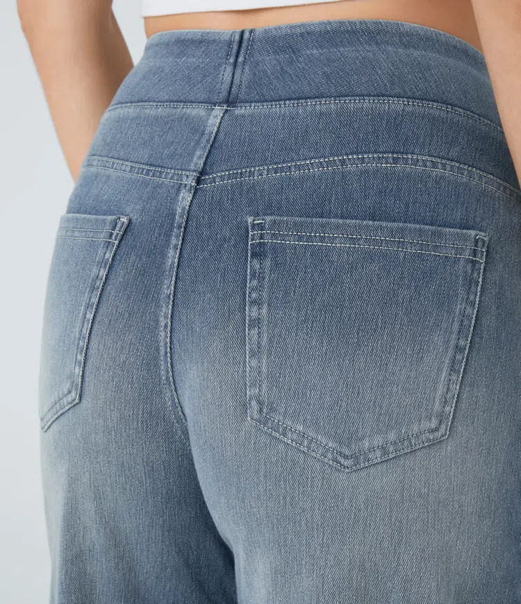 Arielle - højtaljede jeans med brede ben