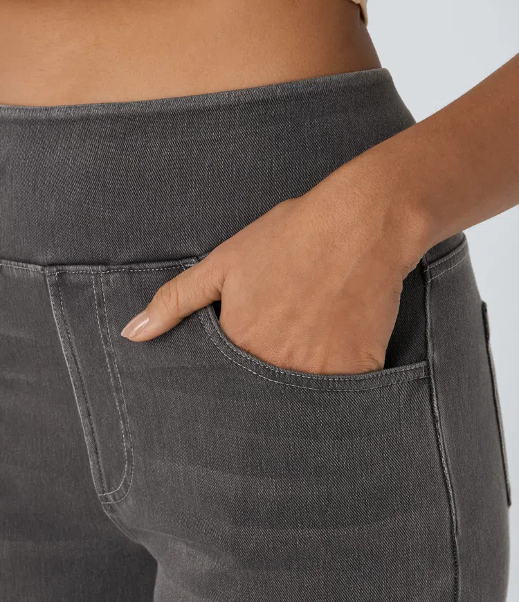 Arielle - højtaljede jeans med brede ben