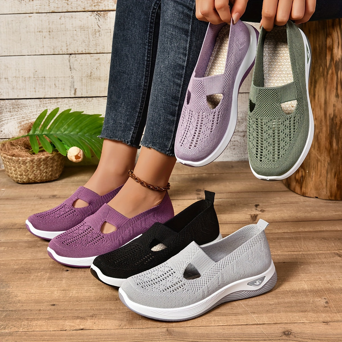 Ottilie | Åndbare Slip-on Sko