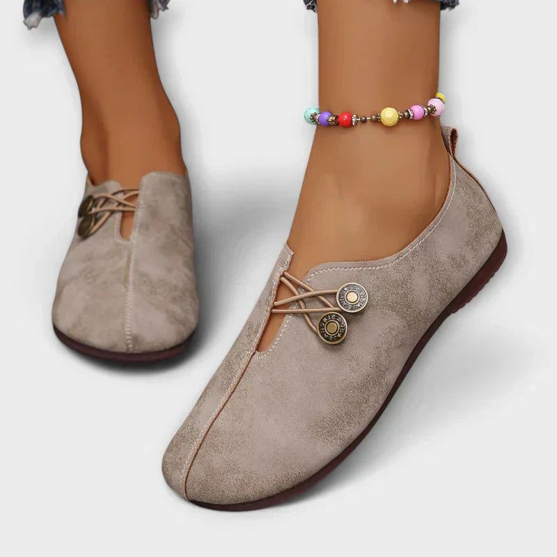 Aliisa | Bløde Ruskindsloafers