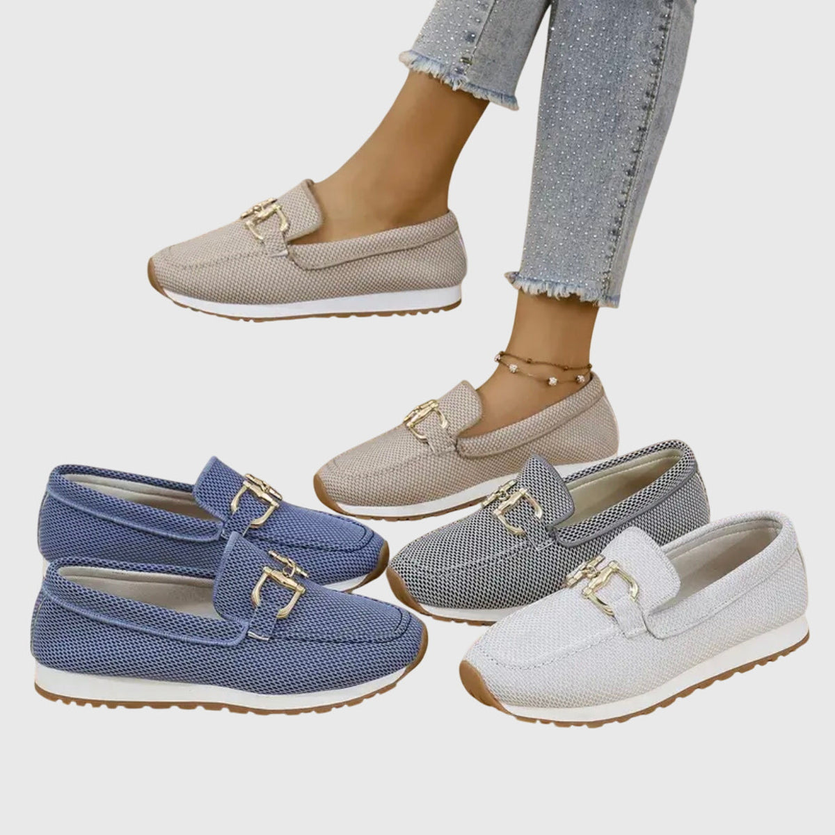 Sølvor | Sporty Mesh-Loafers