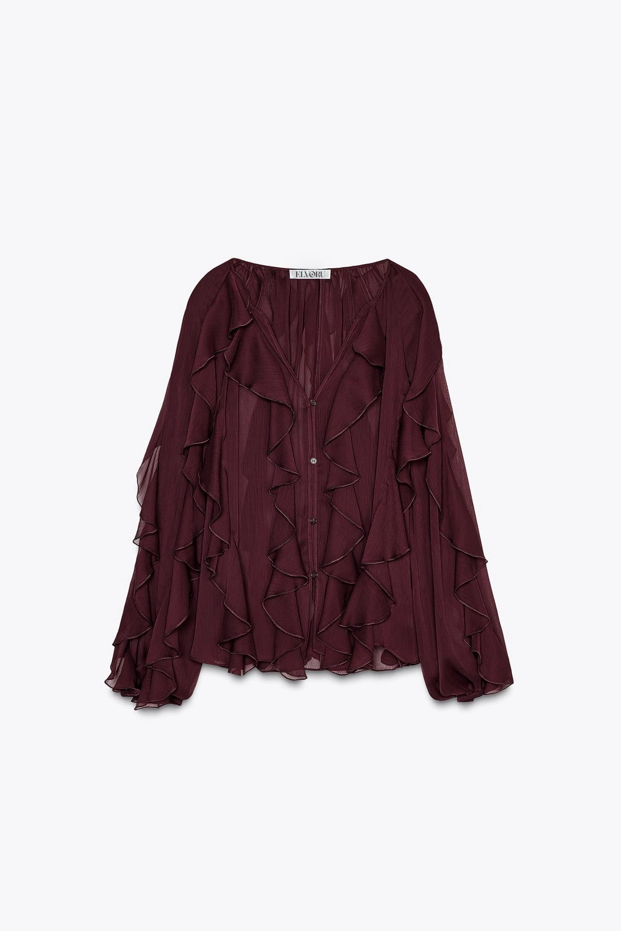 Mélanie | Pure Desire - Bluse med volanter