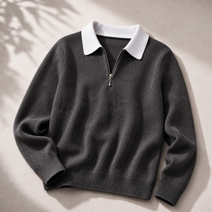 Steinvor | Struktureret Sweater med Krave