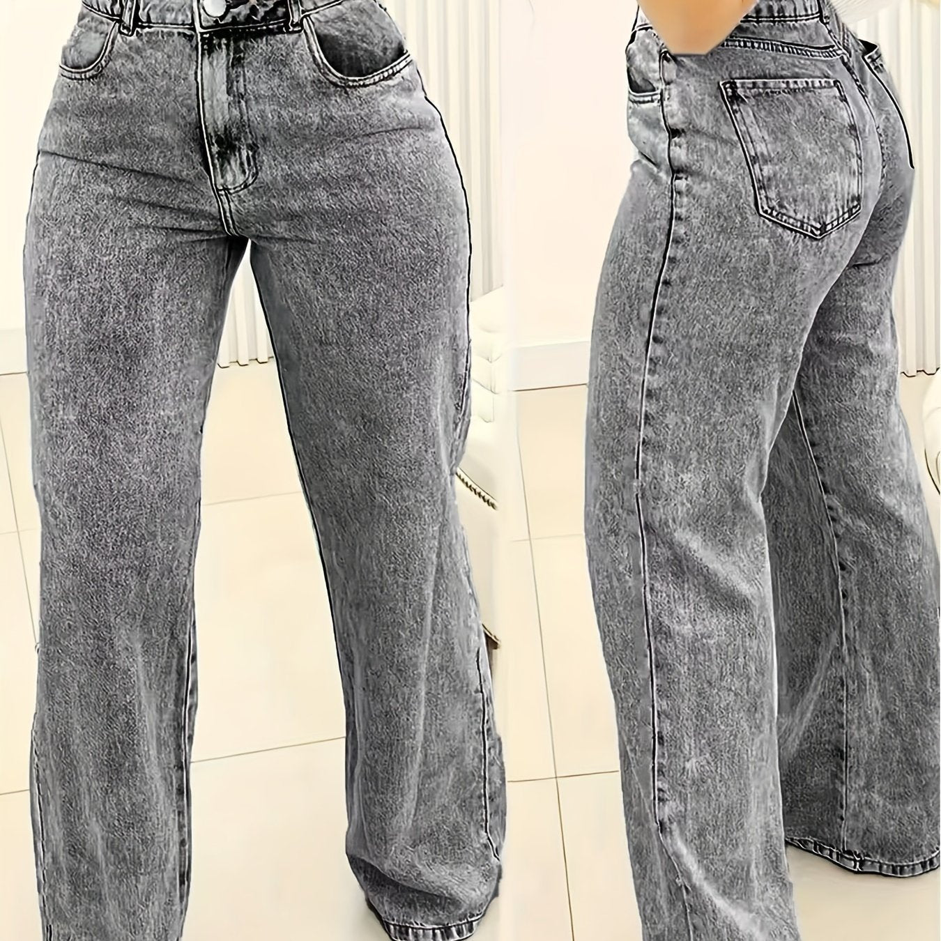 Åsa | Vide Jeans med Elastik