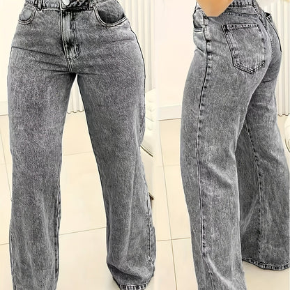 Åsa | Vide Jeans med Elastik