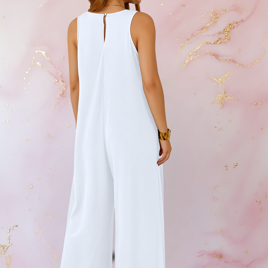 Wendy | Komfortabel V-Hals Vide Ben Jumpsuit