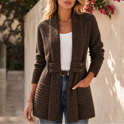 Sunngunhild | Lang Knappet Cardigan