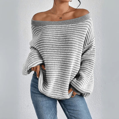 Torgny | Sweater med Bar Skulder