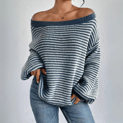 Torgny | Sweater med Bar Skulder