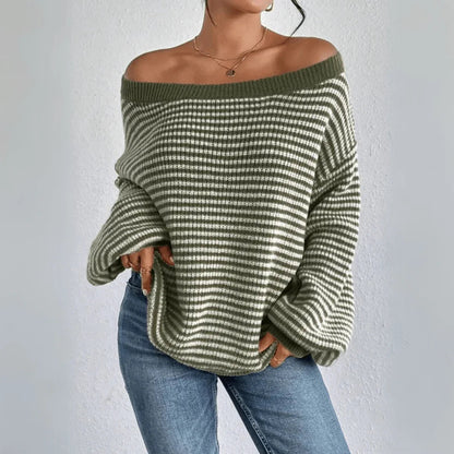 Torgny | Sweater med Bar Skulder