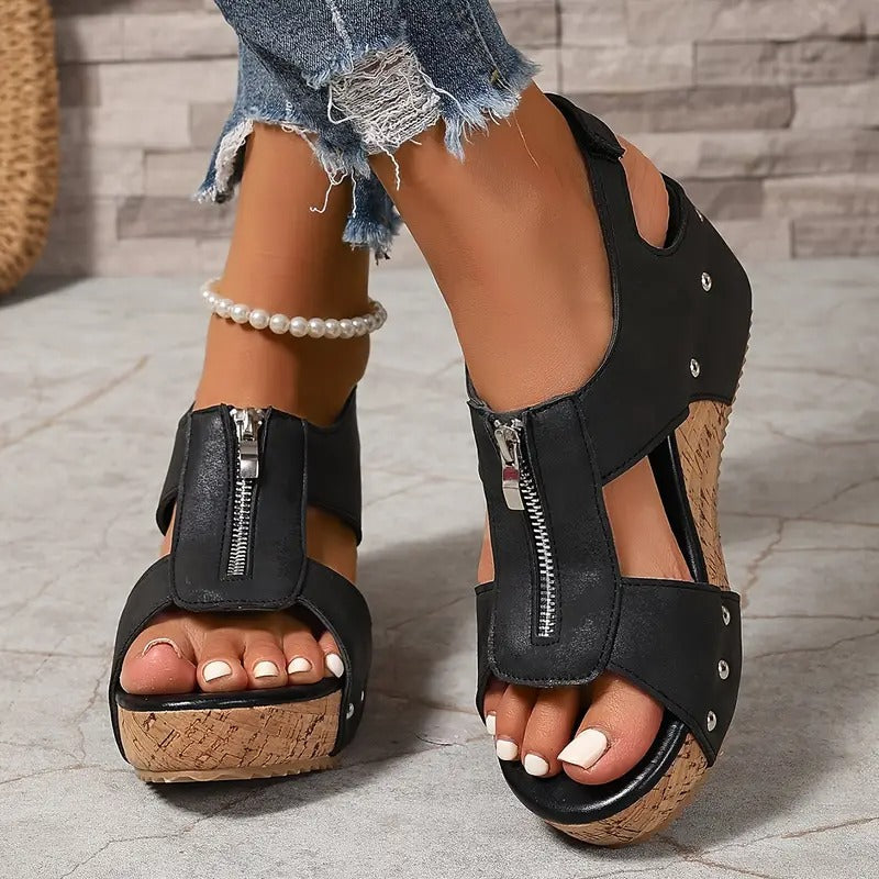 Harmony | Ortopædiske Retro Wedge Sandaler