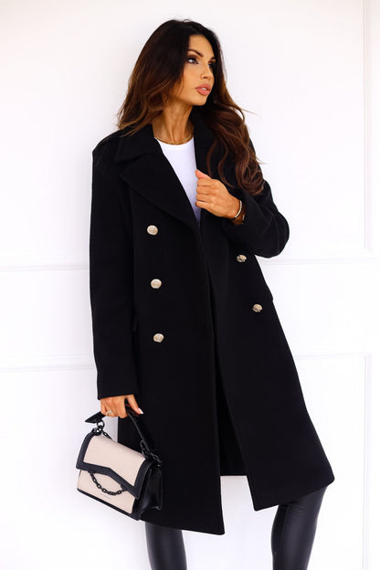 Ragnfrid | Lang Trenchcoat med Struktur