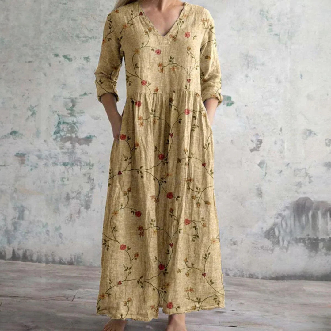Rauha | Elegant sommerkjole med blomsterprint