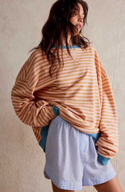 Halla | Stribet Oversize Sweater
