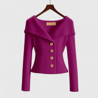 Bodil | Cardigan med Åben Front