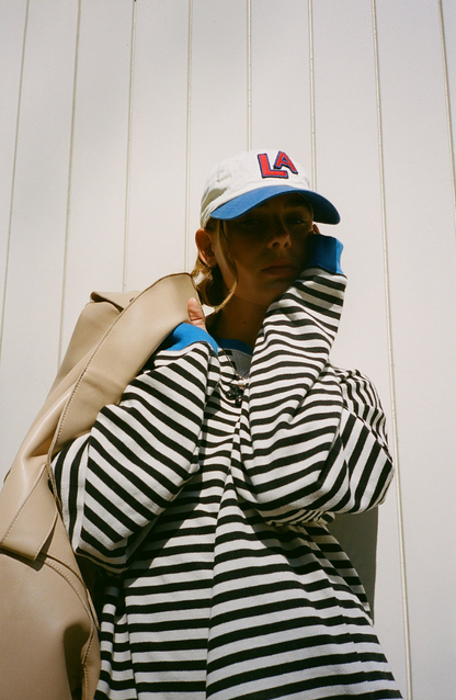 Halla | Stribet Oversize Sweater