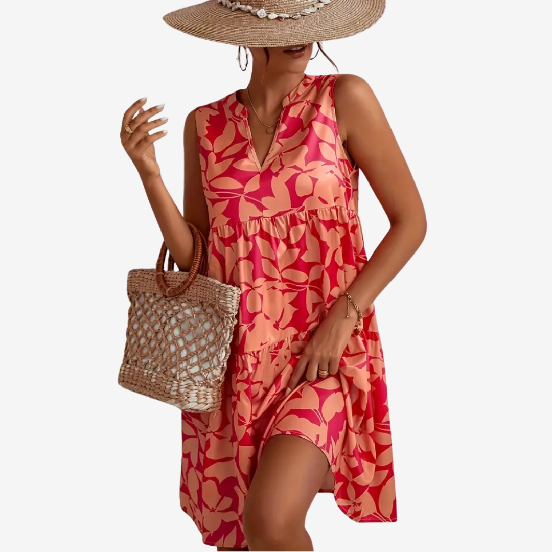 Anine | Midi Udsvinget Blomstret