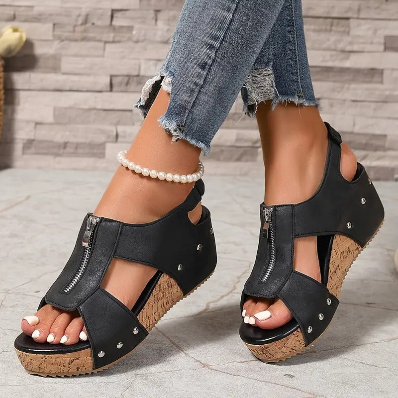 Harmony | Ortopædiske Retro Wedge Sandaler