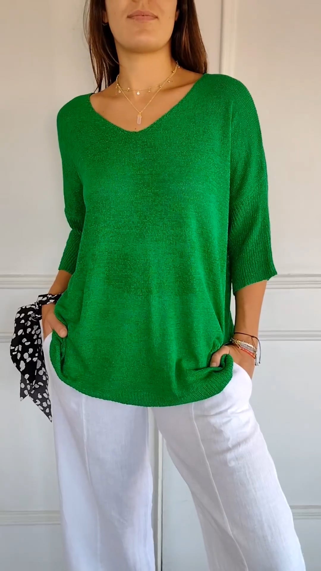 Pihla | V-hals afslappet bluse