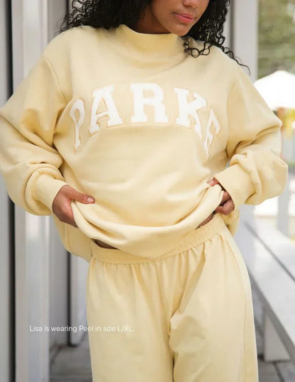 Solrun | Varsity Sweatshirt med Bogstavtryk