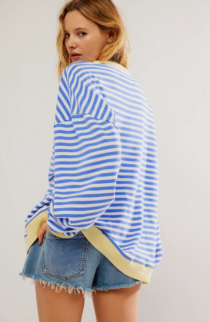 Halla | Stribet Oversize Sweater