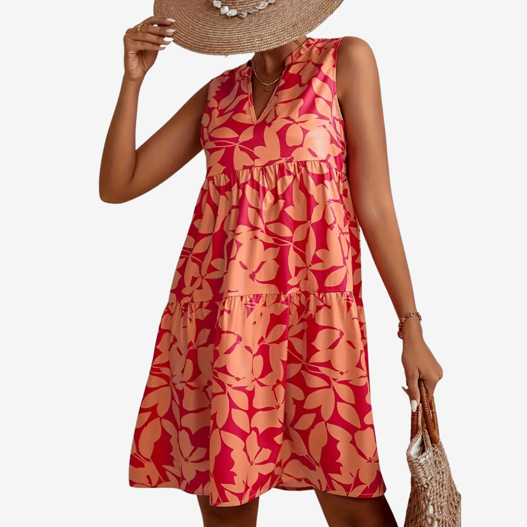 Anine | Midi Udsvinget Blomstret
