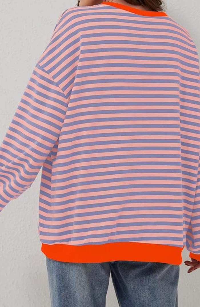 Halla | Stribet Oversize Sweater