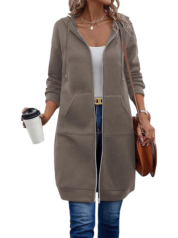 Mariah | Zip-Up Hoodie med Langærmet Design