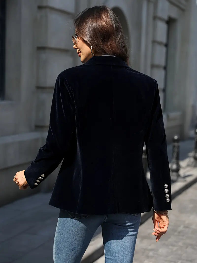 Carole | Elegant Velvet Blazer