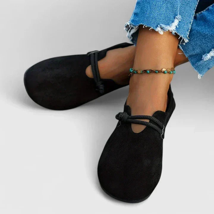 Selma | Loafers med Rundet Tå og Rebdetalje