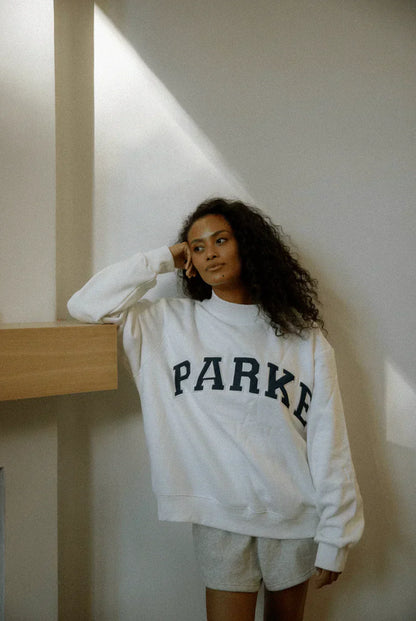 Solrun | Varsity Sweatshirt med Bogstavtryk