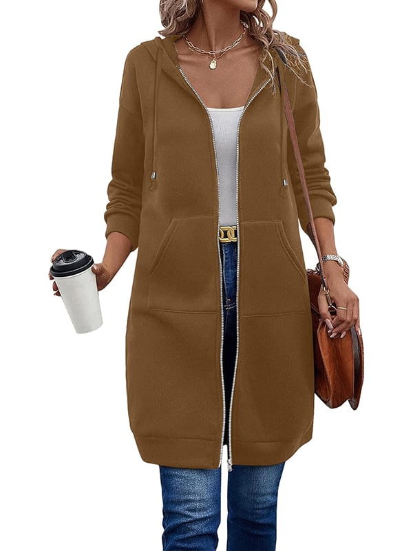 Mariah | Zip-Up Hoodie med Langærmet Design