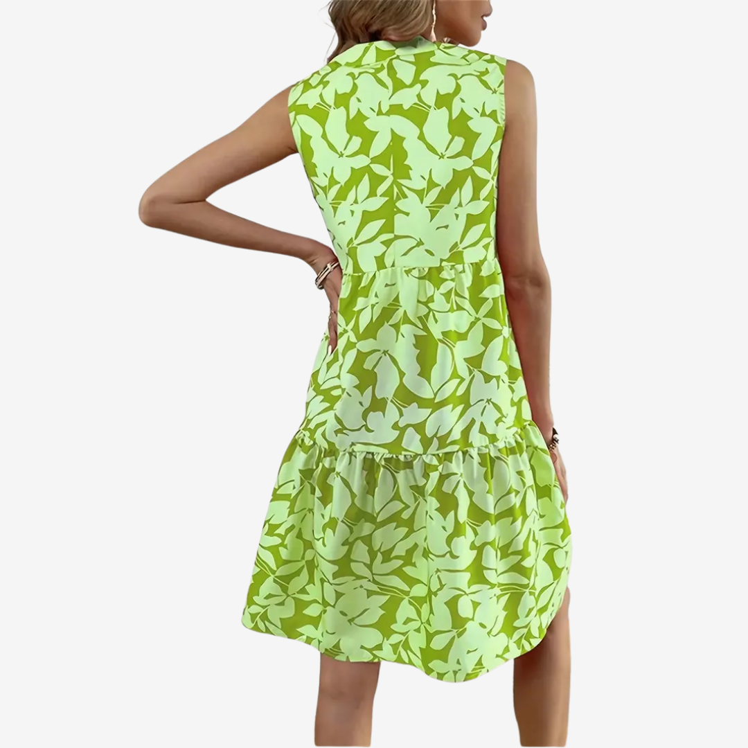 Anine | Midi Udsvinget Blomstret