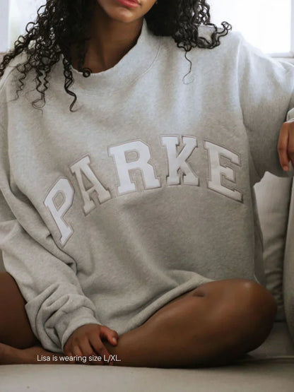 Solrun | Varsity Sweatshirt med Bogstavtryk