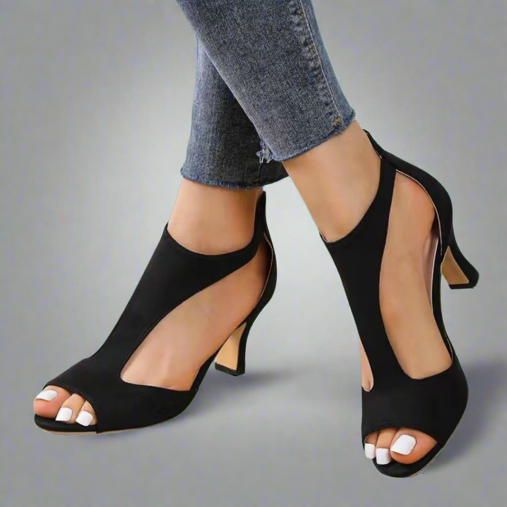 Annelie | Premium Stiletto Lynlås Sandaler