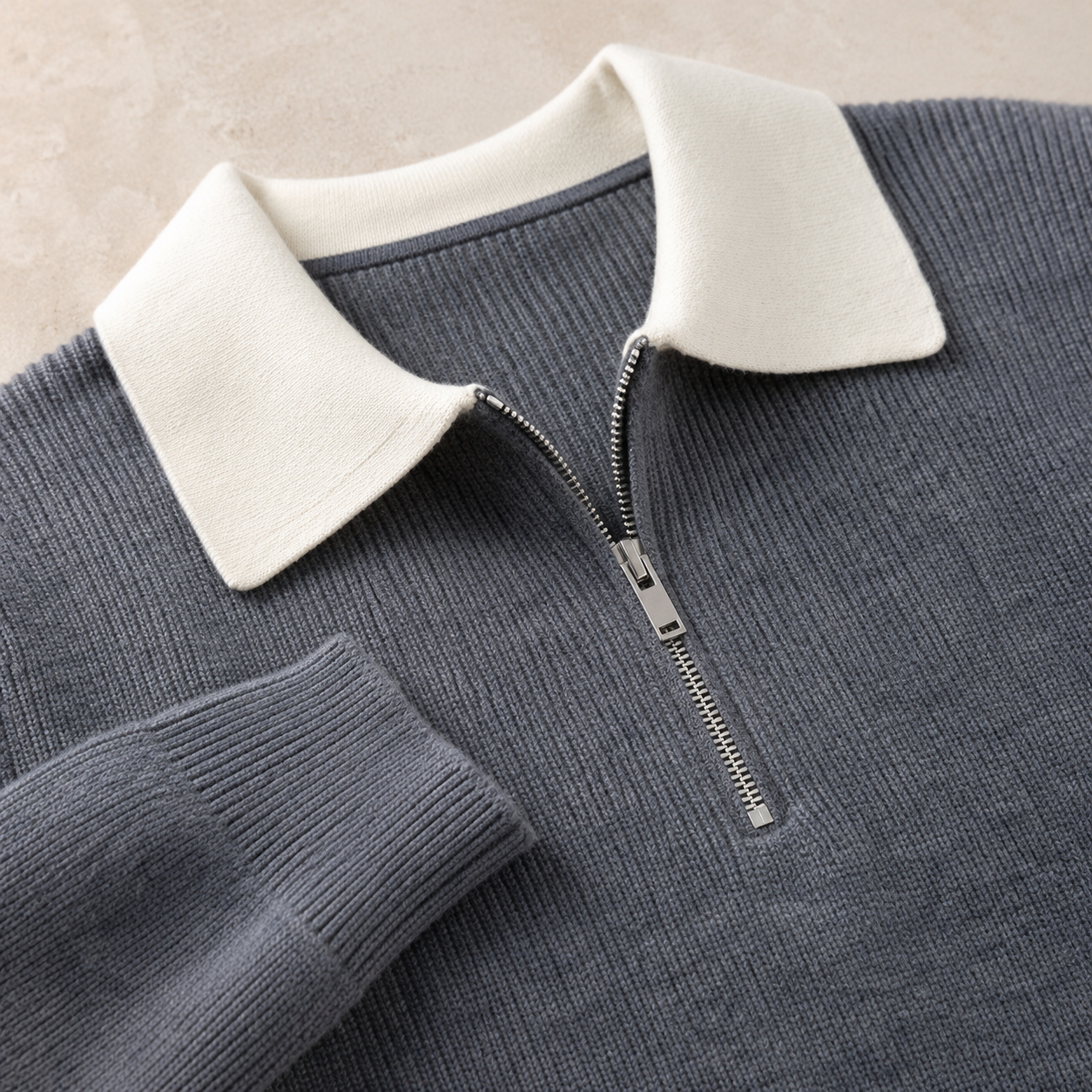 Steinvor | Struktureret Sweater med Krave