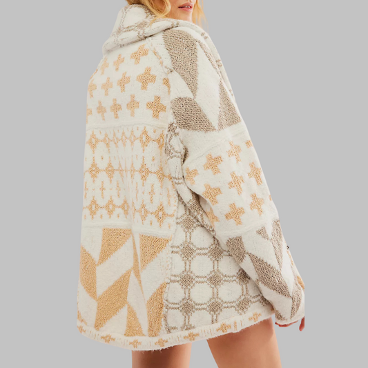 Gunnvør | Elegant Cardigan med Åben Front