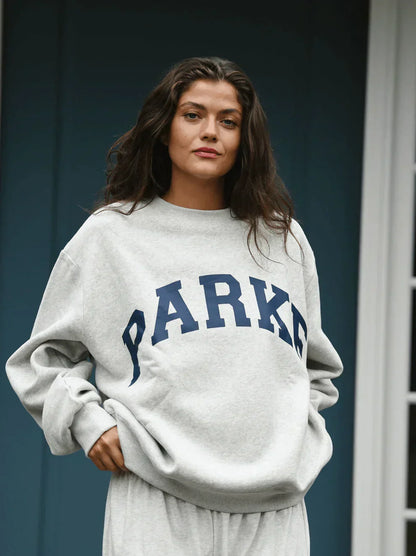 Solrun | Varsity Sweatshirt med Bogstavtryk