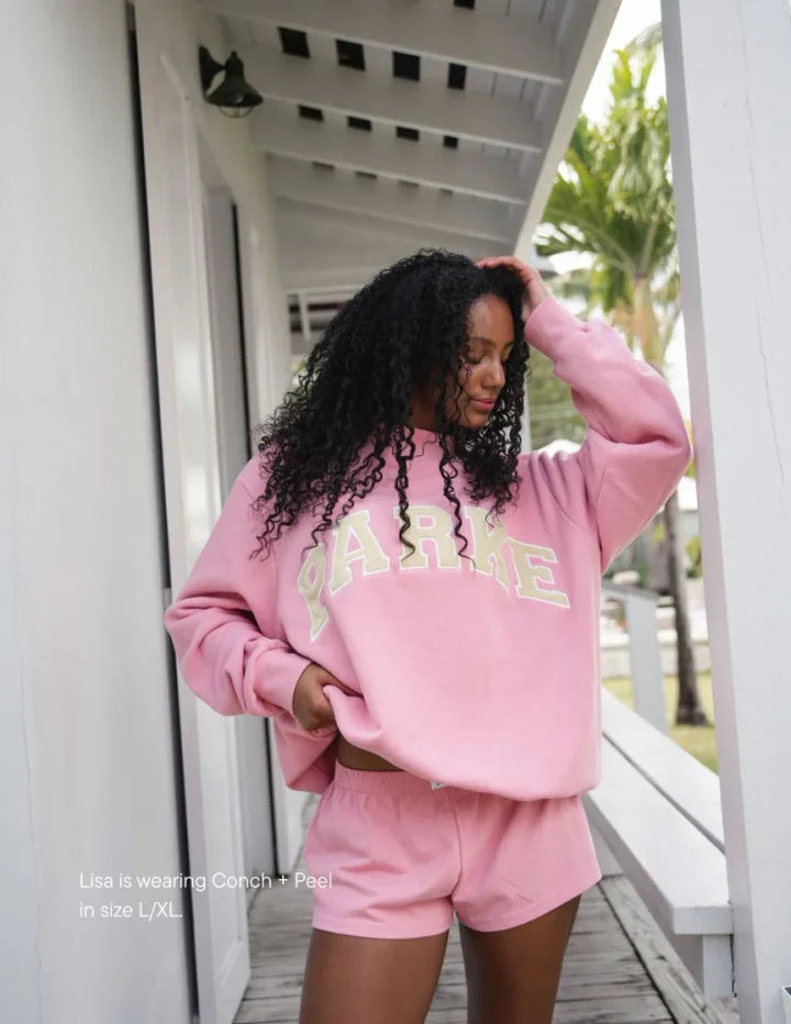 Solrun | Varsity Sweatshirt med Bogstavtryk